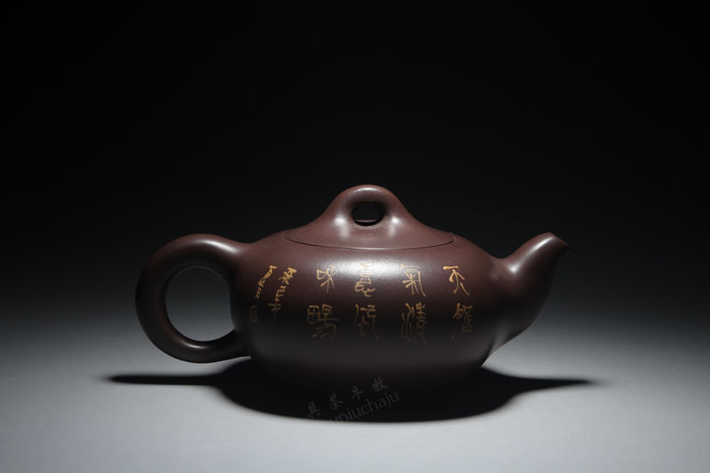 牧牛紫砂壶有职称持壶照手工紫砂茶壶国色天香105ml 特价混批示例图3