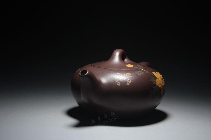 牧牛紫砂壶有职称持壶照手工紫砂茶壶国色天香105ml 特价混批示例图4
